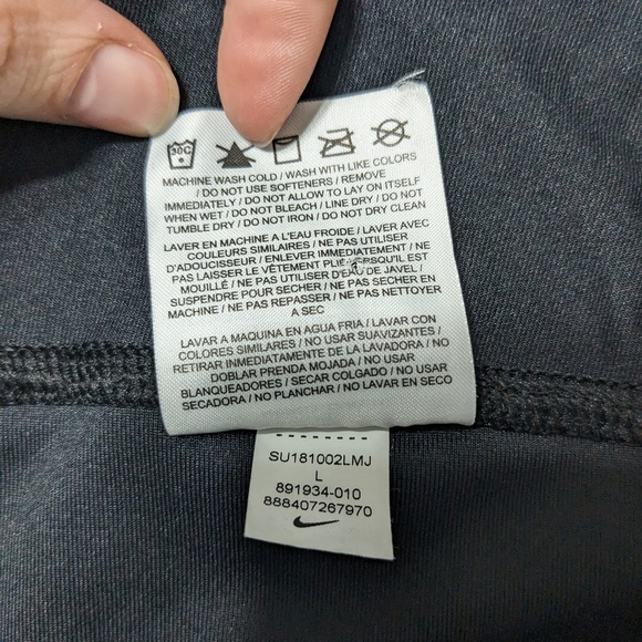 Nike Power Victory Crop Colorblock and Mesh Leggings Training Tights Size L - Picture 11 of 11